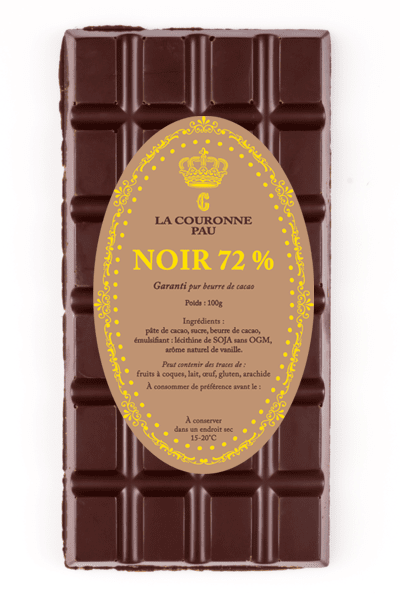 tablette noir 72%