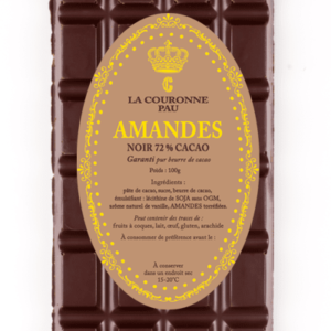 tablette noir amandes