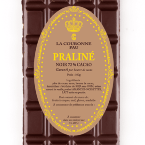 tablette noir praliné